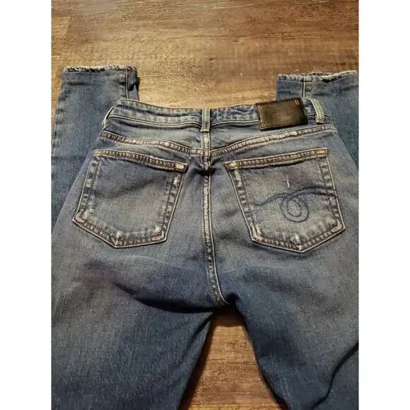 R13 Jeans Alison Skinny In Crosby Stretch Sz 25 Sioux Crispy R13W0005-890 - - Picture 13 of 14